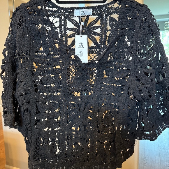 AZ Tops - AZ BOHO CROCHET TOP S/M